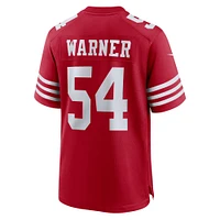 Women's Nike Fred Warner Scarlet San Francisco 49ers Team Game Player Jersey