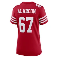 Women's Nike Isaac Alarcon  Scarlet San Francisco 49ers Team Game Jersey