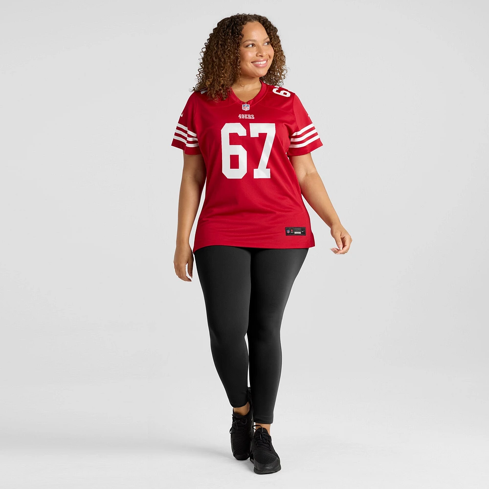 Women's Nike Isaac Alarcon  Scarlet San Francisco 49ers Team Game Jersey