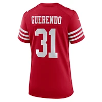 Women's Nike Isaac Guerendo  Scarlet San Francisco 49ers Game Jersey