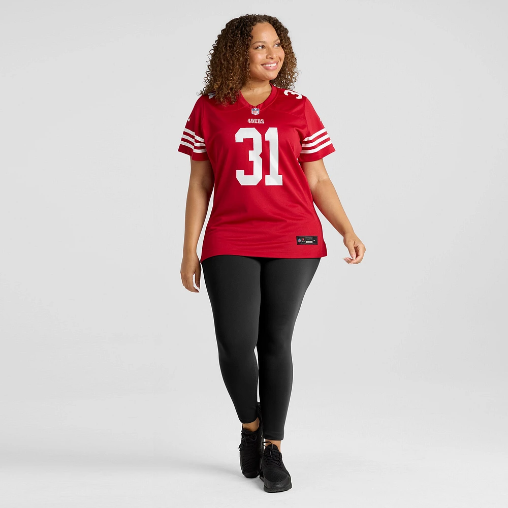Women's Nike Isaac Guerendo  Scarlet San Francisco 49ers Game Jersey