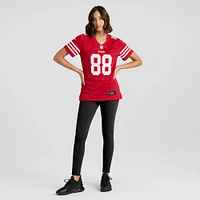 Women's Nike Jake Tonges  Scarlet San Francisco 49ers Team Game Jersey