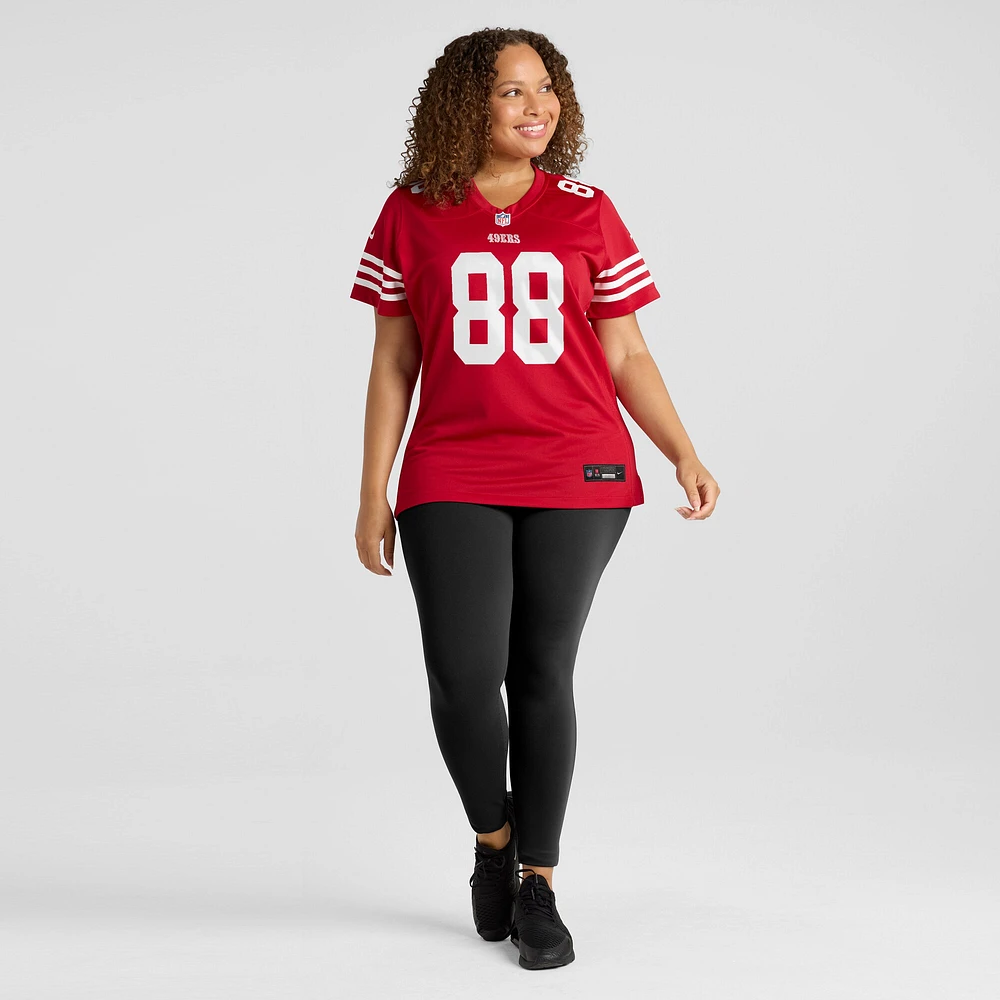 Women's Nike Jake Tonges  Scarlet San Francisco 49ers Team Game Jersey