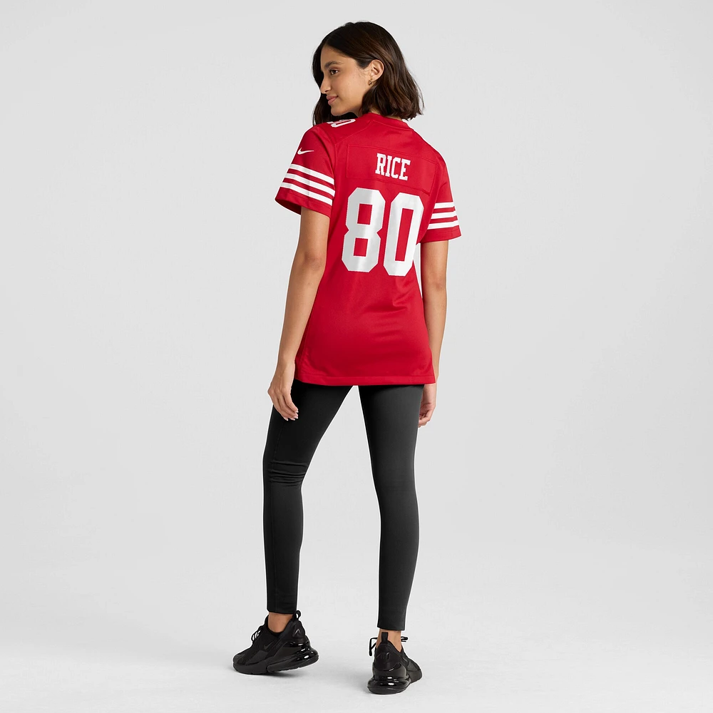 Women's Nike Jerry Rice Scarlet San Francisco 49ers Retired Player Game Jersey