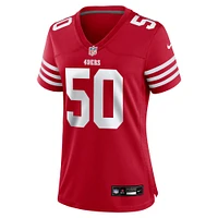 Maillot de match l'équipe Nike Khalil Davis Scarlet San Francisco 49ers pour femme