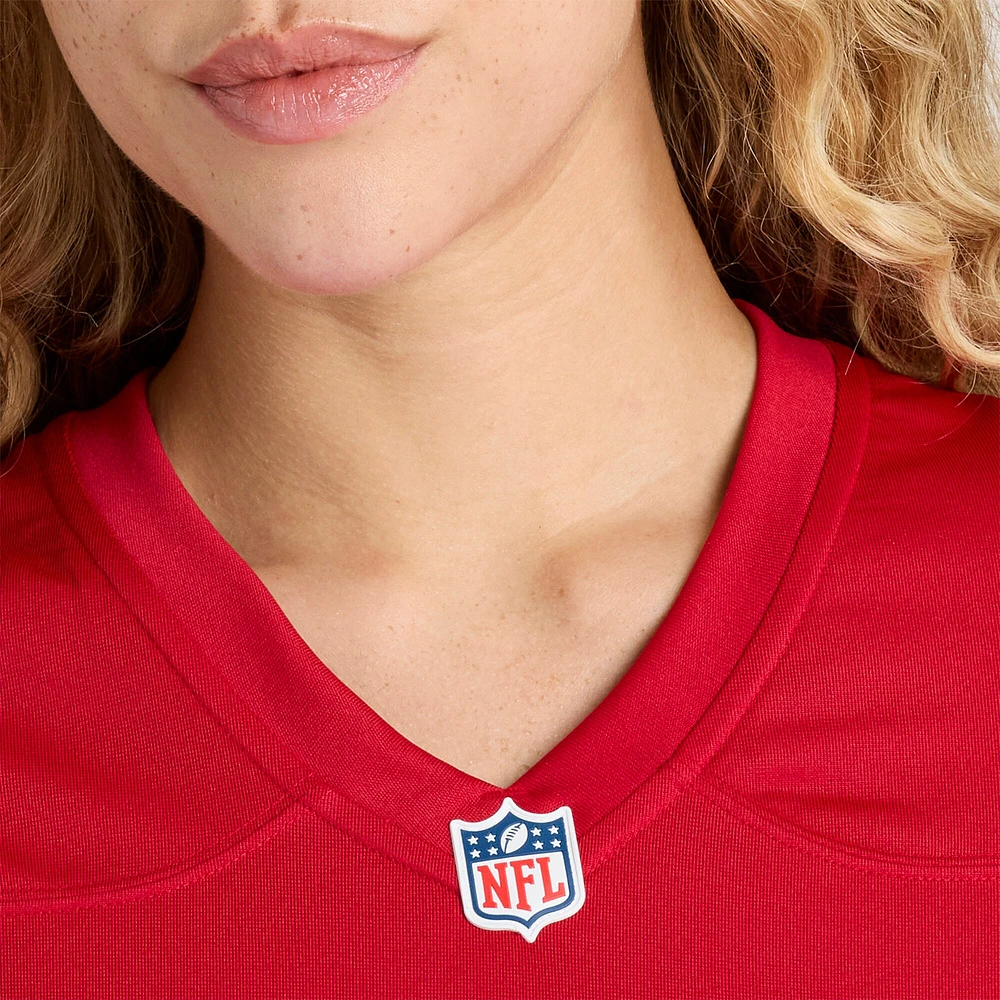 Maillot de match l'équipe Nike Khalil Davis Scarlet San Francisco 49ers pour femme