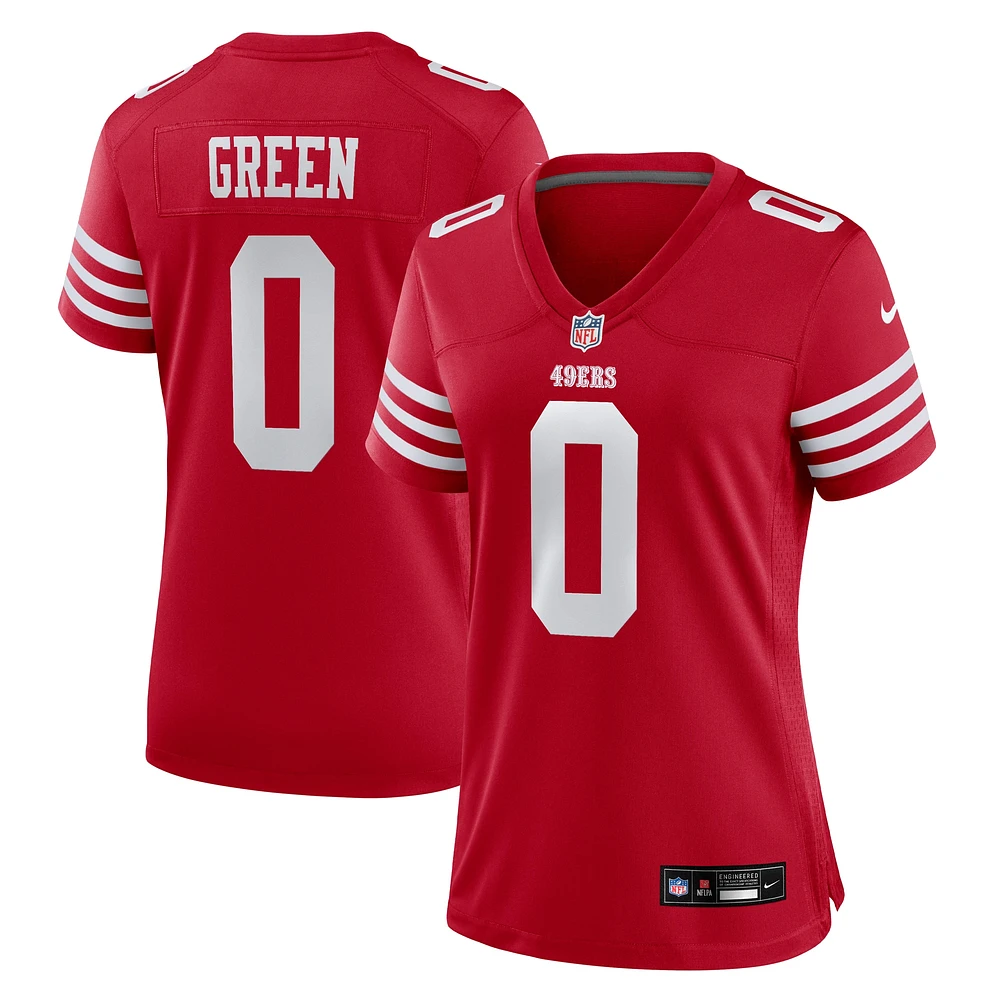 Women's Nike Renardo Green Scarlet San Francisco 49ers Game Jersey