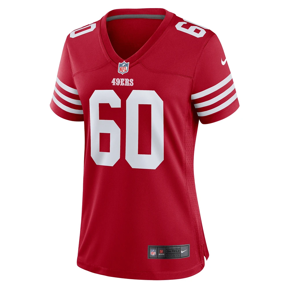 Women's Nike Sebastian Gutierrez  Scarlet San Francisco 49ers Team Game Jersey