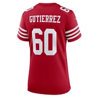Women's Nike Sebastian Gutierrez  Scarlet San Francisco 49ers Team Game Jersey