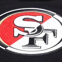 Women's Pro Standard Black San Francisco 49ers Split Logo Full-Zip Hoodie