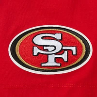 Women's Pro Standard Christian McCaffrey Scarlet San Francisco 49ers Player Name & Number Cropped Boxy T-Shirt