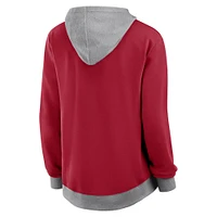 Women's  Scarlet San Francisco 49ers Hit It French Terry Full-Zip Hoodie