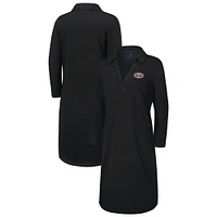 Women's Tommy Bahama Black San Francisco 49ers Ashby Isles Three-Quarter Length Sleeve Pullover
 Jersey Dress