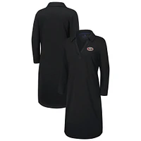 Women's Tommy Bahama Black San Francisco 49ers Ashby Isles Three-Quarter Length Sleeve Pullover
 Jersey Dress