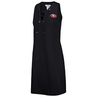 Women's Tommy Bahama Black San Francisco 49ers Island Cays Lace-Up Dress