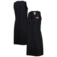 Women's Tommy Bahama Black San Francisco 49ers Island Cays Lace-Up Dress
