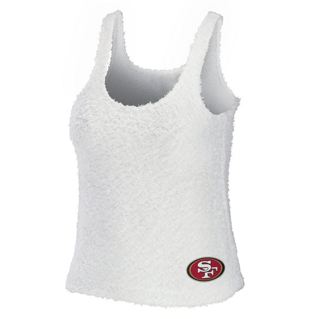WEAR by Erin Andrews Crème San Francisco 49ers Ensemble débardeur et pantalon confortable à encolure dégagée grande taille pour femmes