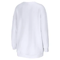 Women's WEAR by Erin Andrews White San Francisco 49ers Domestic Pullover Sweatshirt