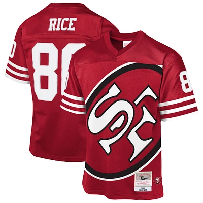 Maillot rétro tendance des 49ers de San Francisco 1990 Mitchell & Ness Jerry Rice Scarlet