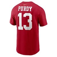 Youth Nike Brock Purdy Scarlet San Francisco 49ers Player Name & Number T-Shirt