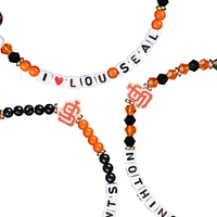 FOCO San Francisco Giants 3-Pack Friendship Bracelet Set