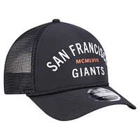 Men's New Era  Black San Francisco Giants Minimalist 9FORTY A-Frame Adjustable Hat