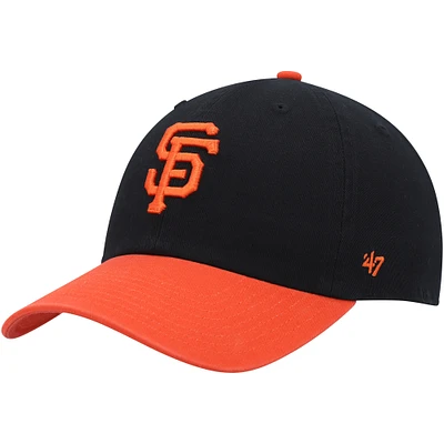 Casquette réglable Clean Up '47 pour hommes, noir/orange