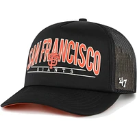 Casquette Snapback Trucker en mousse Backhaul Giants de San Francisco '47 noire pour homme