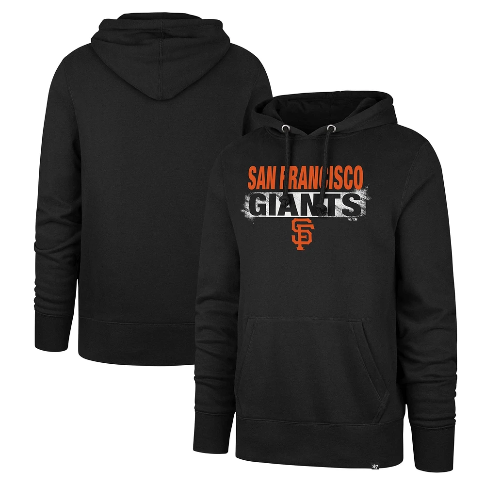 Sweat à capuche noir '47 pour hommes des Giants de San Francisco Base Slide Headline