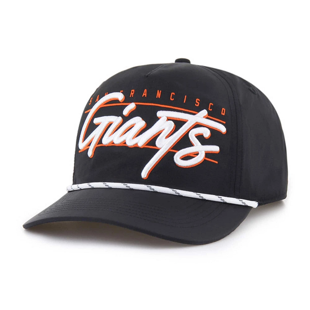 Men's '47 Black San Francisco Giants Condor Hitch Adjustable Hat