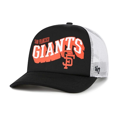 Casquette snapback Meander Foam Trucker noire des Giants de San Francisco 1947 pour homme