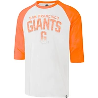 Men's '47 Cream San Francisco Giants City Connect Crescent Franklin Raglan 3/4-Sleeve T-Shirt