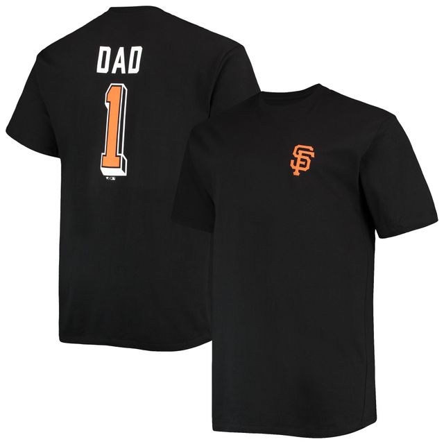 T-shirt noir pour homme San Francisco Giants Big & Tall Father's Day #1 Dad