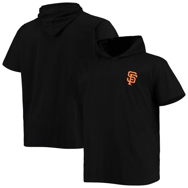 T-shirt à capuche noir manches courtes pour hommes des Giants de San Francisco Big & Tall Jersey