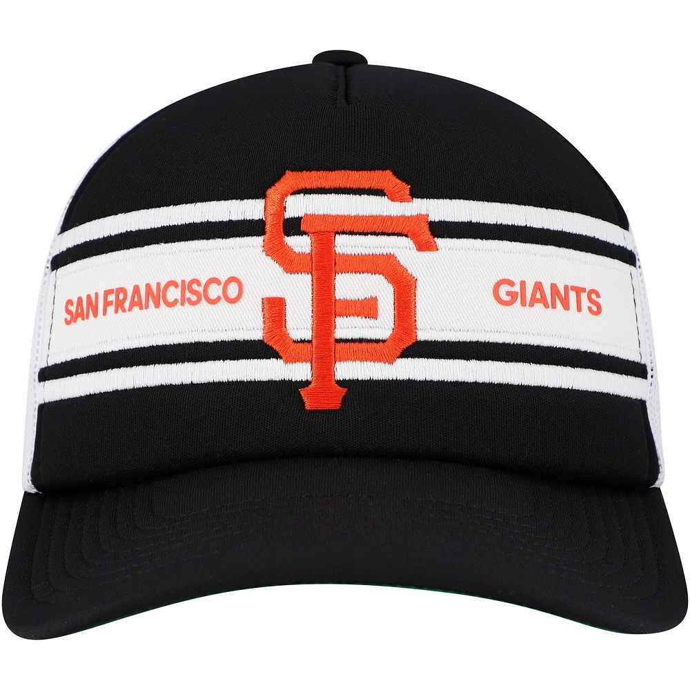 Casquette ajustable noire pour homme San Francisco Giants Sideline Trucker