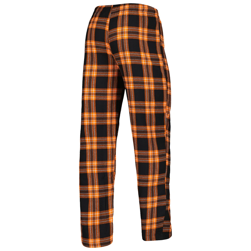 Ensemble de pyjama et pantalon Concepts Sport pour homme avec écusson des Giants San Francisco, noir/orange