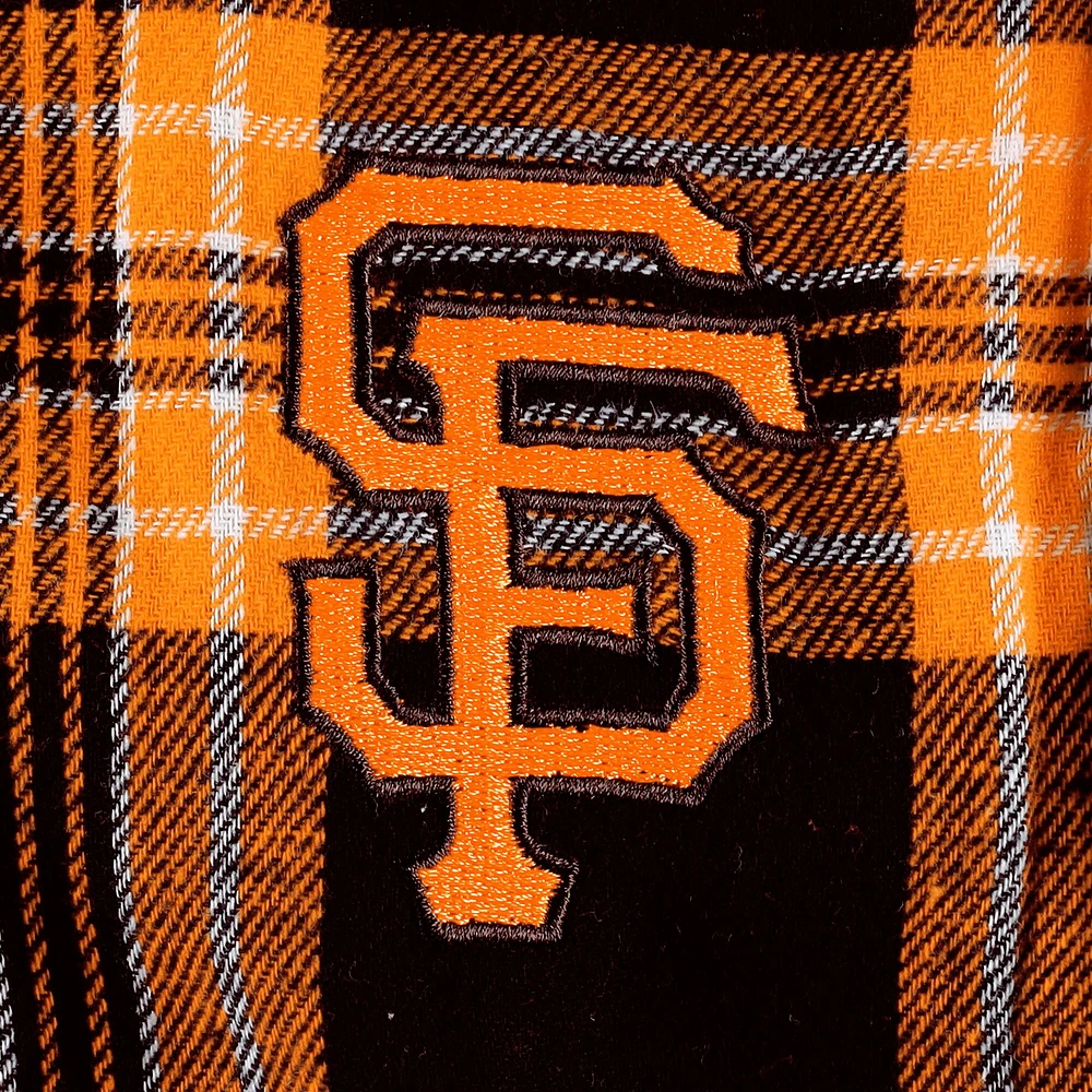 Ensemble de pyjama et pantalon Concepts Sport pour homme avec écusson des Giants San Francisco, noir/orange