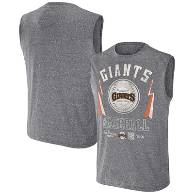 Collection Darius Rucker pour hommes par Fanatics Charcoal San Francisco Giants Débardeur musculaire coupe décontractée