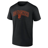 Men's Fanatics Black/Heather Gray San Francisco Giants Arch T-Shirt & Shorts Combo Set