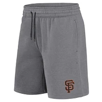 Men's Fanatics Black/Heather Gray San Francisco Giants Arch T-Shirt & Shorts Combo Set