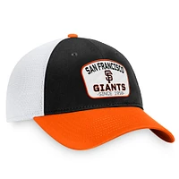 Men's Fanatics Black/Orange San Francisco Giants Two-Tone Patch Trucker Adjustable Hat