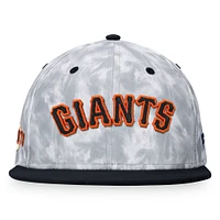 Men's Fanatics Black/White San Francisco Giants Smoke Dye Fitted Hat