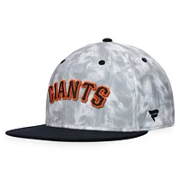Men's Fanatics Black/White San Francisco Giants Smoke Dye Fitted Hat