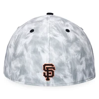 Men's Fanatics Black/White San Francisco Giants Smoke Dye Fitted Hat