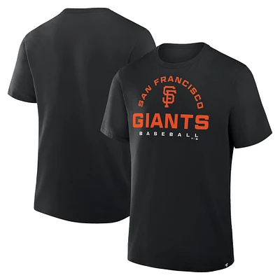 T-shirt Fanatics noir pour homme San Francisco Giants Clubhouse Legacy Primary Play
