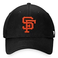 Men's Fanatics  Black San Francisco Giants Cooperstown Collection Core Adjustable Hat