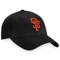 Men's Fanatics  Black San Francisco Giants Cooperstown Collection Core Adjustable Hat