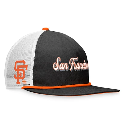 Men's Fanatics Black San Francisco Giants Heritage Golfer Snapback Hat