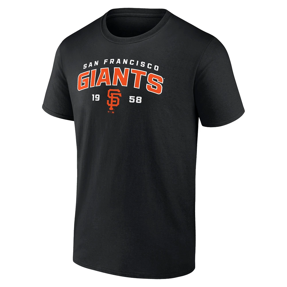 T-shirt noir Fanatics Rebel des Giants de San Francisco pour hommes