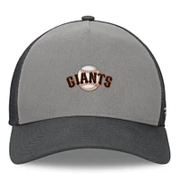 Men's Fanatics Gray/Graphite San Francisco Giants A-Frame Trucker Adjustable Hat
